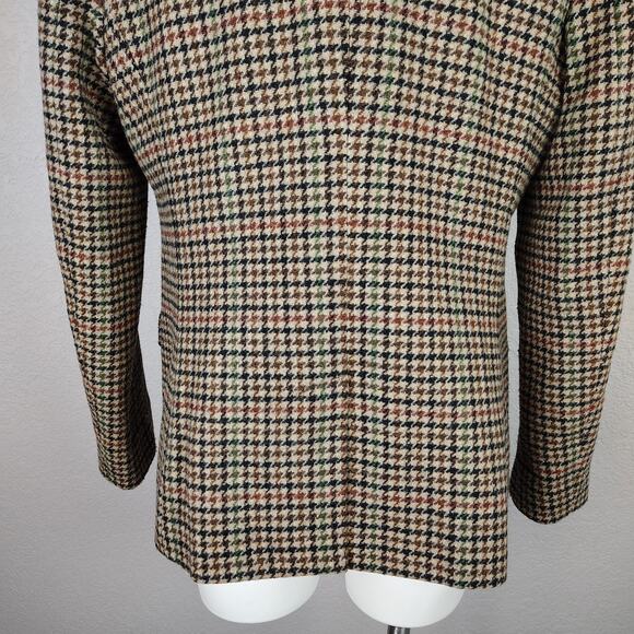 Ralph Lauren Bullion Crest Plaid Wool Blend Blazer Size 12 - Picture 14 of 16
